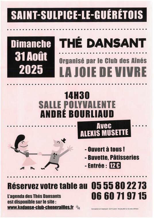 THE DANSANT ST SULPICE LE GUERETOIS