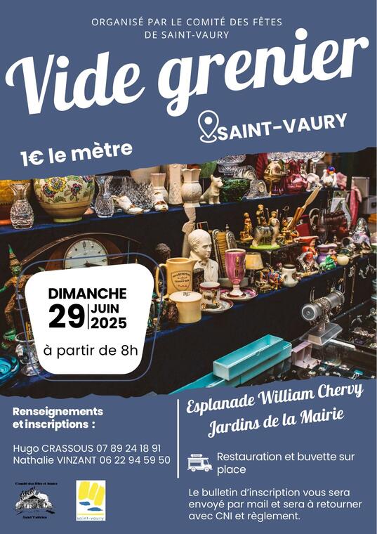 Vide grenier St Vaury
