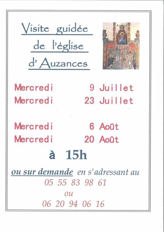 Visites de l'Eglise