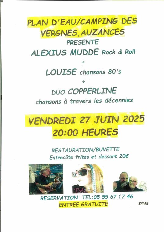 concert Camping des Vergnes
