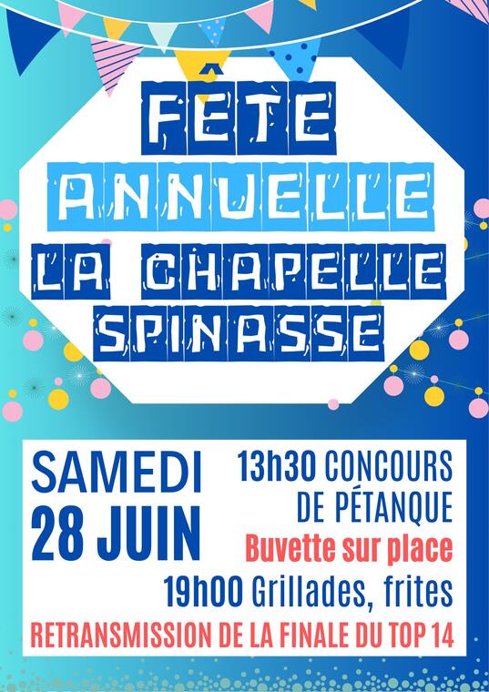 fête annuelle chapelle spinasse