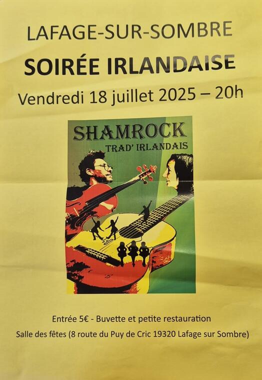 soirée irlandaise
