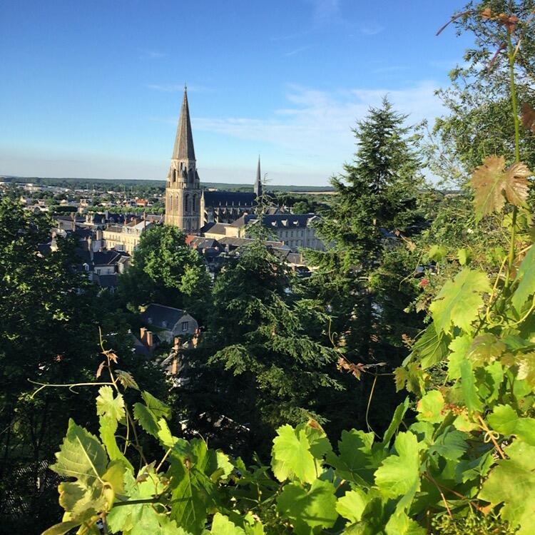 Vue du château de Vendôme