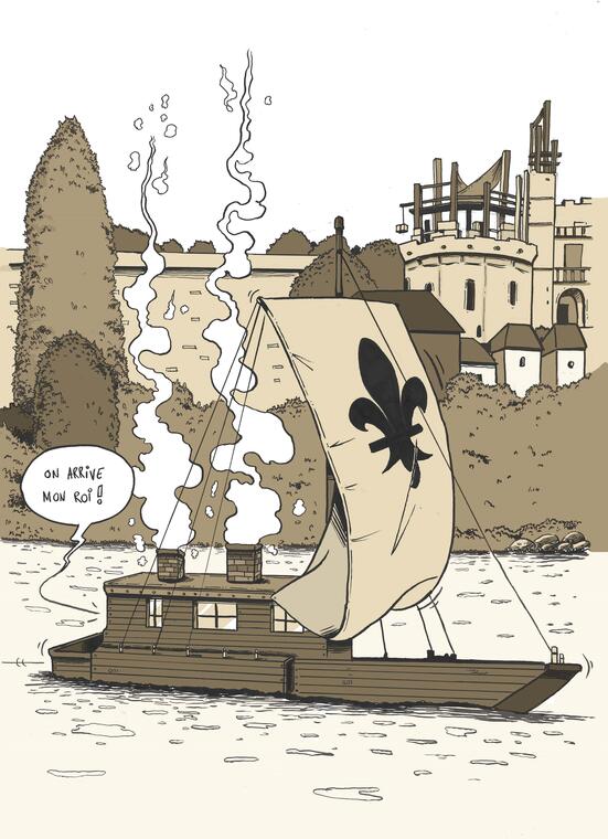 Dessin expo Les aventures de Louis Croix Bâton à Amboise