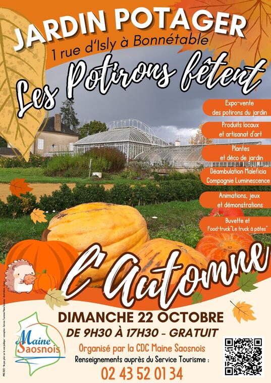 Affiche Potirons fêtent l'automne 2023
