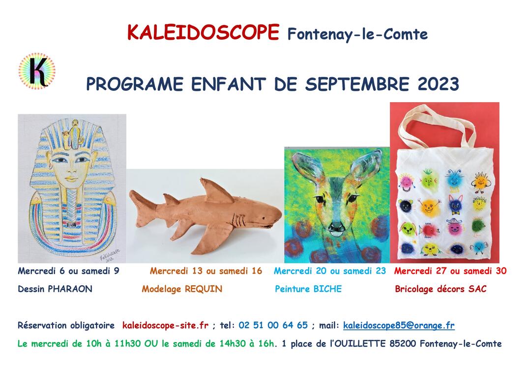 PROGRAME ENFANT DE SEPTEMBRE
