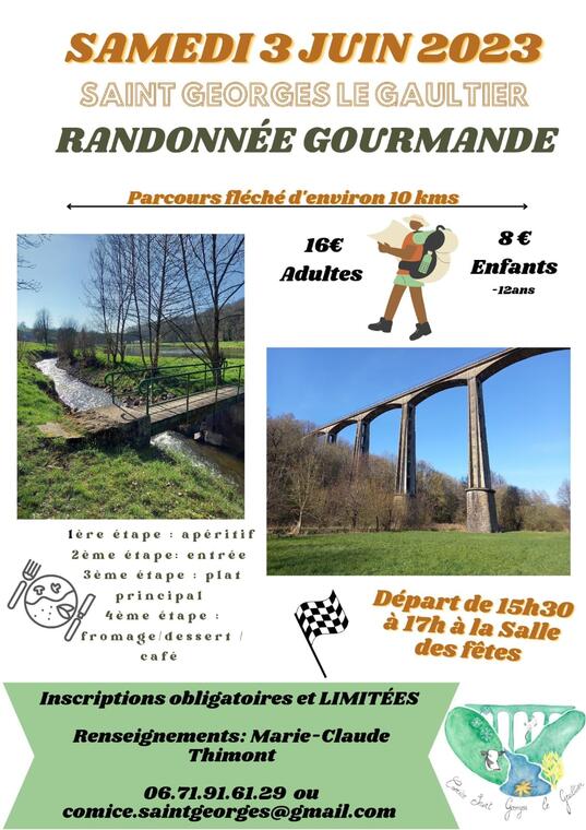 Randonnée gourmande St Georges le Gaultier 3 06