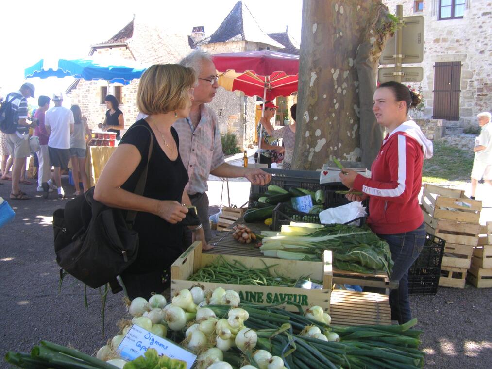 Anais au marché