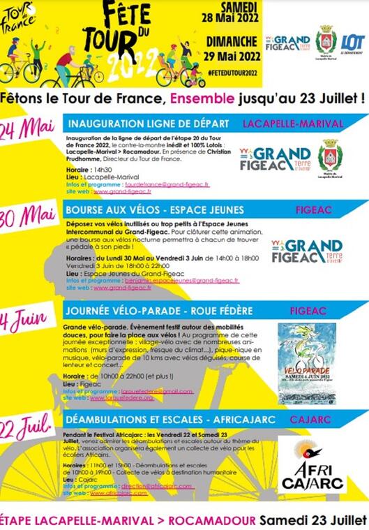 fête du tour de France au grand Figeac