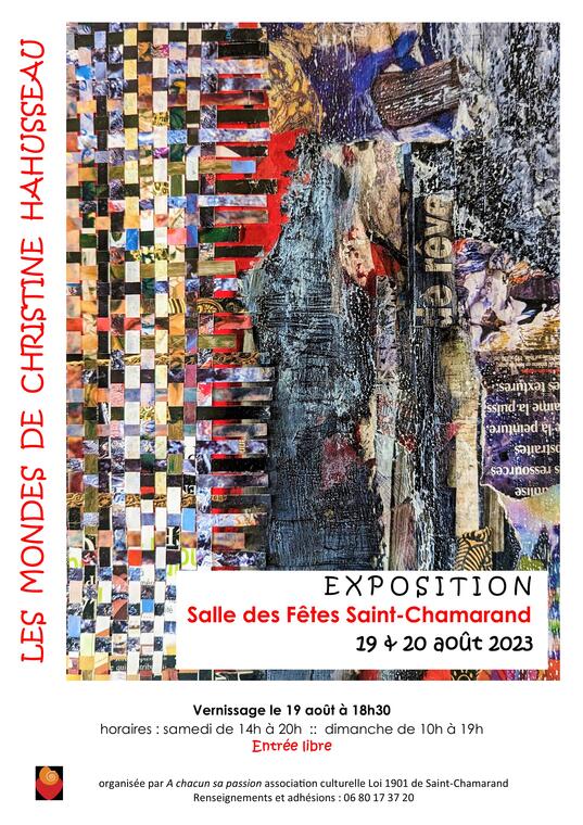 affiche exposition Ch HAHUSSEAU 2023