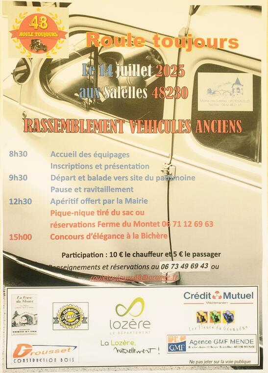 Roule toujours : Rassemblement de voitures anciennes