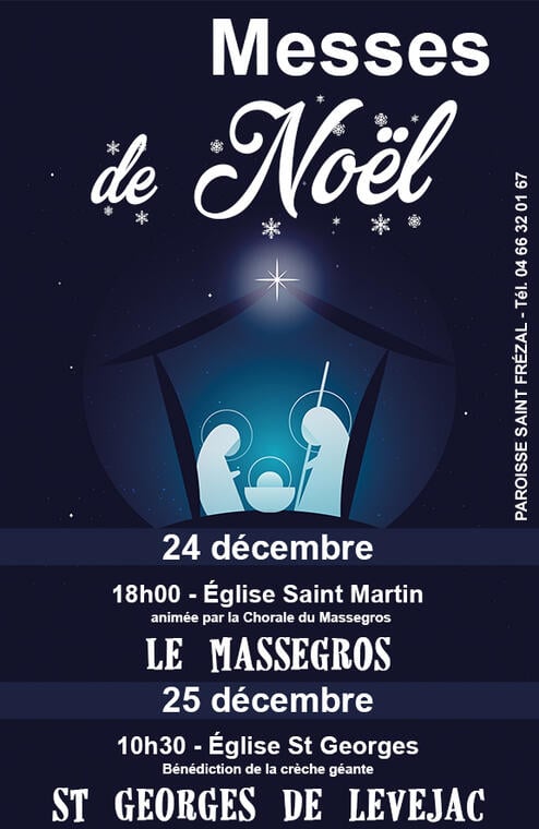 Flyer messe noel Massegros