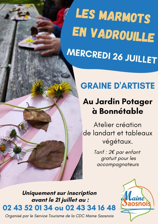Affiche Marmots Jardin 2023