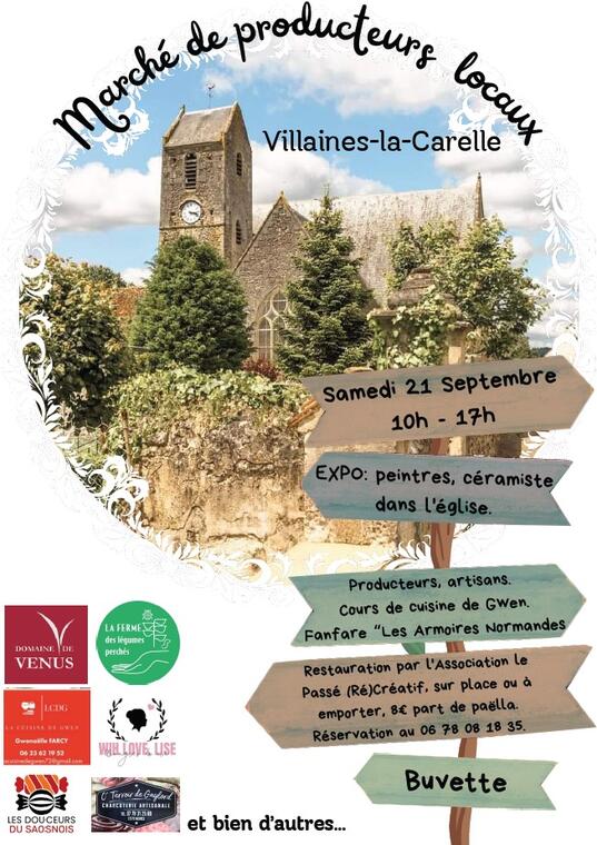 Marché producteurs Villaines la Carelle