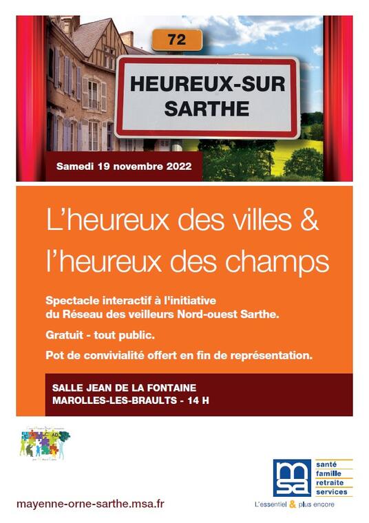 Spectacle heureux marolles