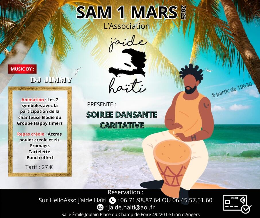 affiche soirée caritative 2025-haiti