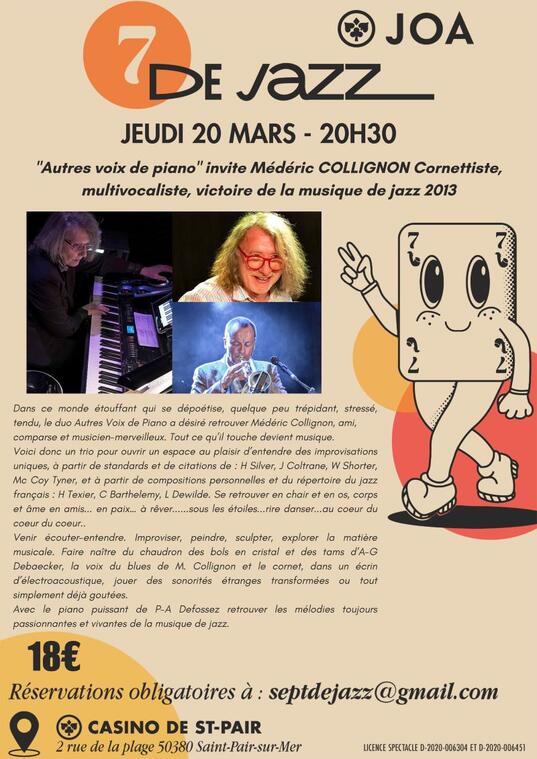 Concert Sept de Jazz Mars 25