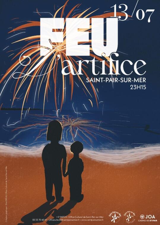 Feu d'artifice Saint-Pair-sur-mer 2025