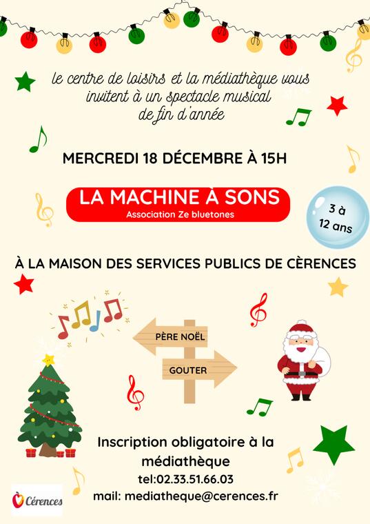 affiche spectacle Noël 2025