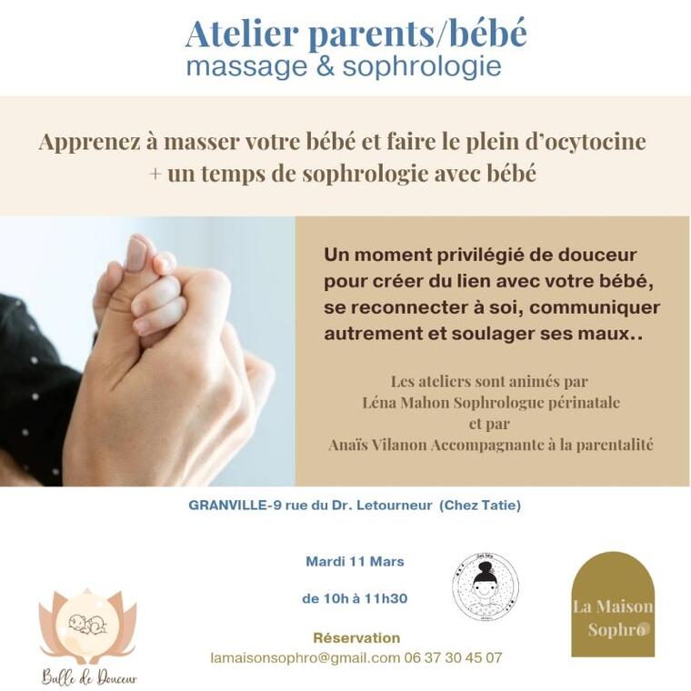 Atelier maman/bébé massage et sophro