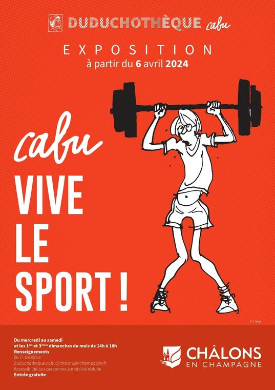 exposition-cabu-vive-le-sport-duduchotheque 2024 V.Cabut-min