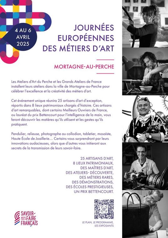 6 avril affiche ateliers d'art mortagne