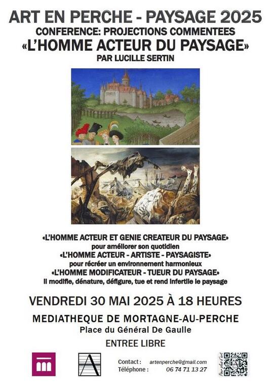 30 mai conférence art en perche