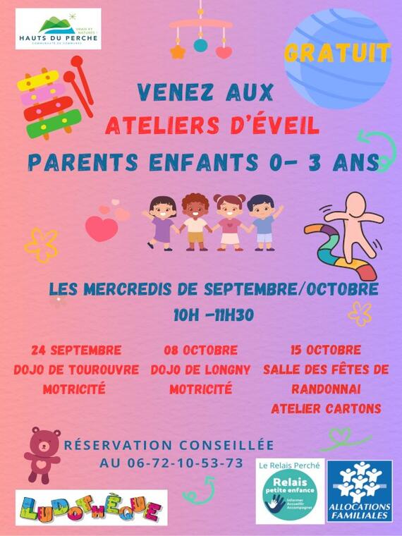 Atelier d'éveil Septembre Octobre 2025
