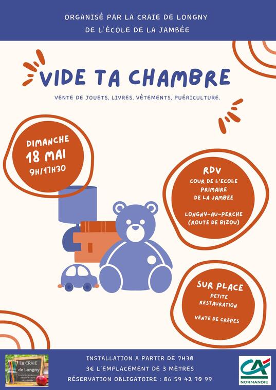 Vide ta chambre 18 mai La Craie