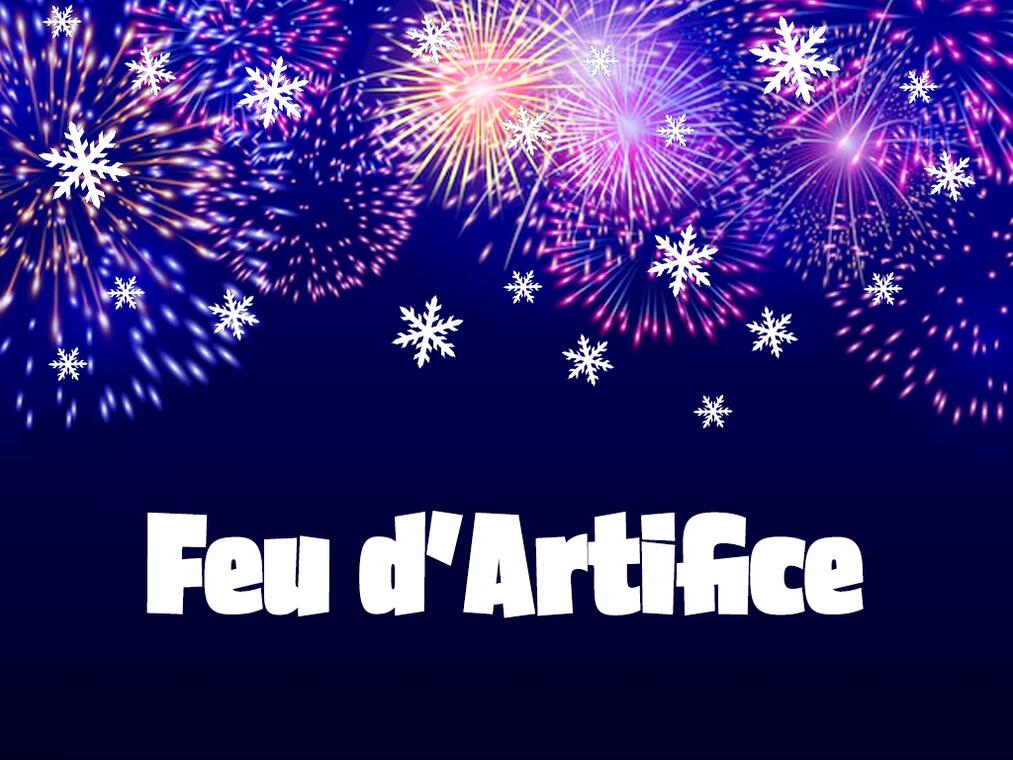 Feu artifice Noel