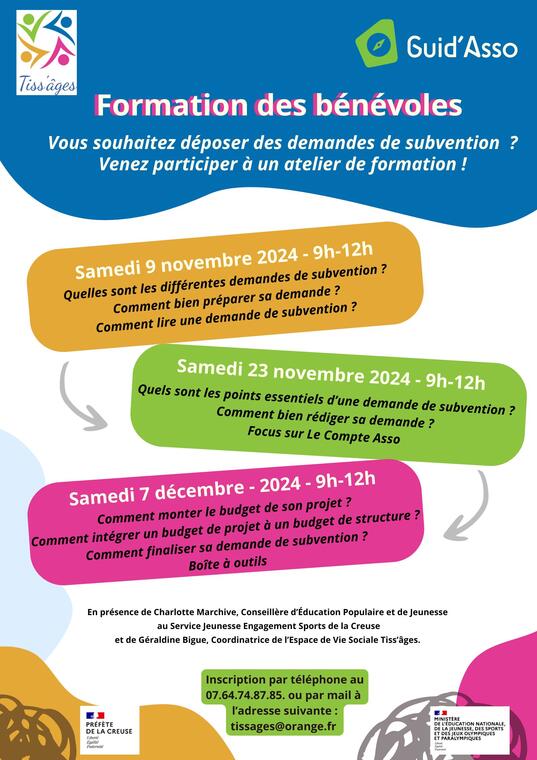 Samedi 23 novembre 2024 9h-12h - 1