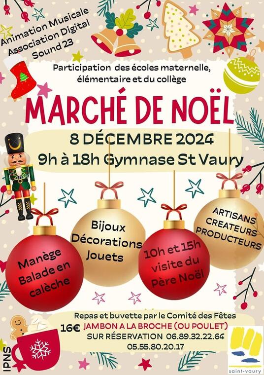 Marché noel St vaury