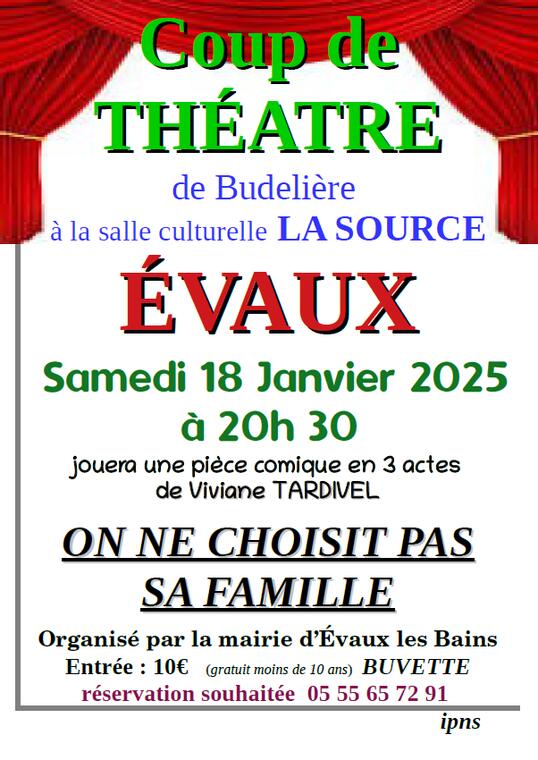 affiche théâtre Evaux