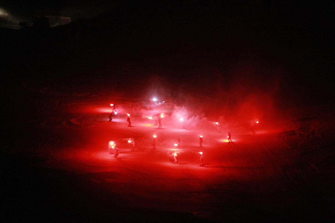 Descente aux flambeaux à La Pierre Saint-Martin