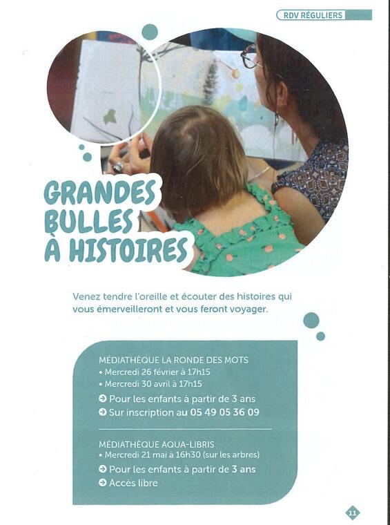 grandes bulles à histoire