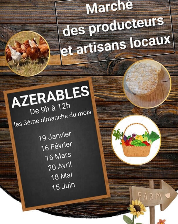 marché des producteurs azérables 2025