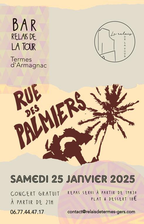 25 janvier 2025 repas concert Termes