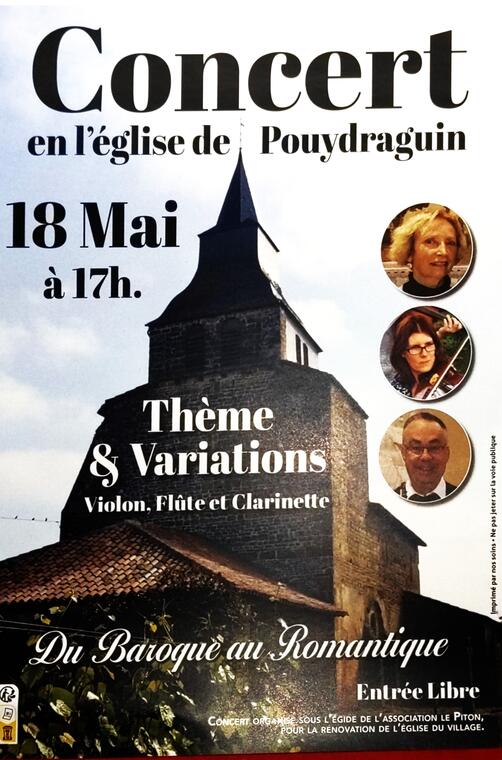 AFFICHE CONCERT du 18 mai 2025