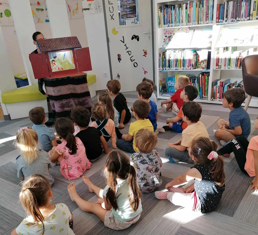 Lecture et atelier enfant Riscle ©-Médiatheque-Riscle