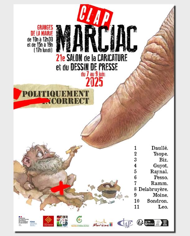 Salon de la caricature - marciac - juin25