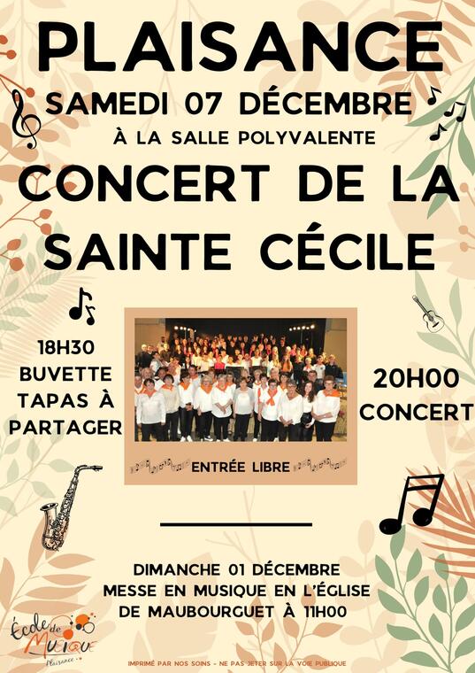 concert de la sainte cécile