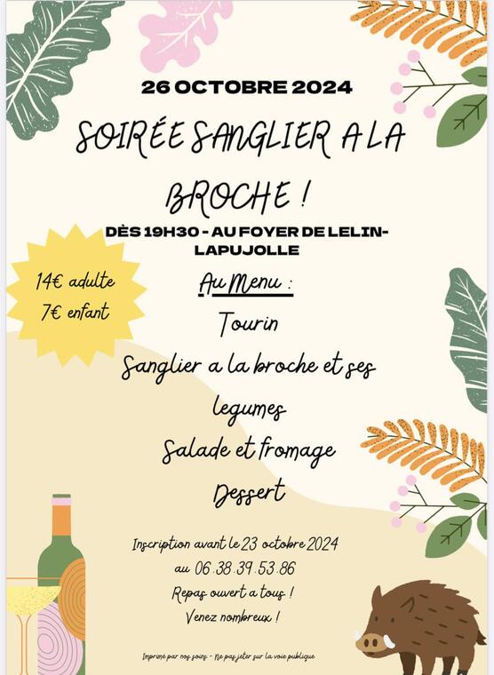 repas sanglier