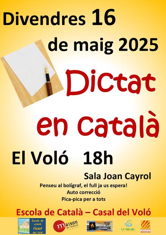 Dictatc en català 2025 - El Voló