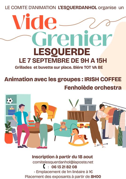 Affiche Vide Grenier Brocante Moderne Illustratif Colore -1- (1)_page-0001