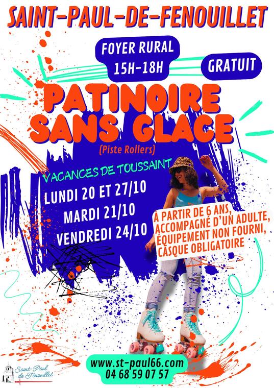 PATINOIRE SANS GLACE - PATINOIRE TOUSSAINT 2025