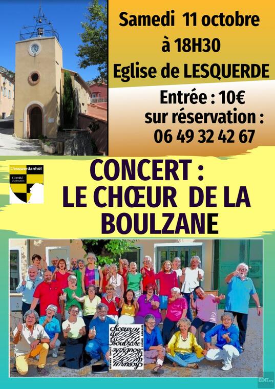 concert - coeur de la boulzane - 11-10-2025