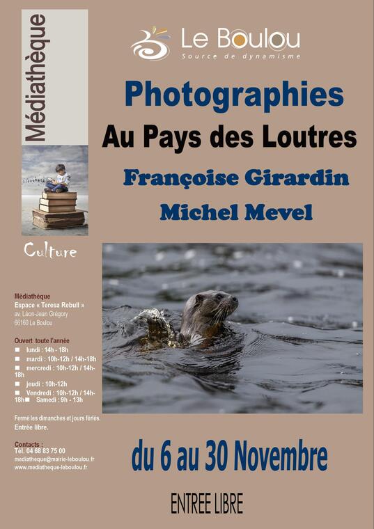 expo photos les loutres