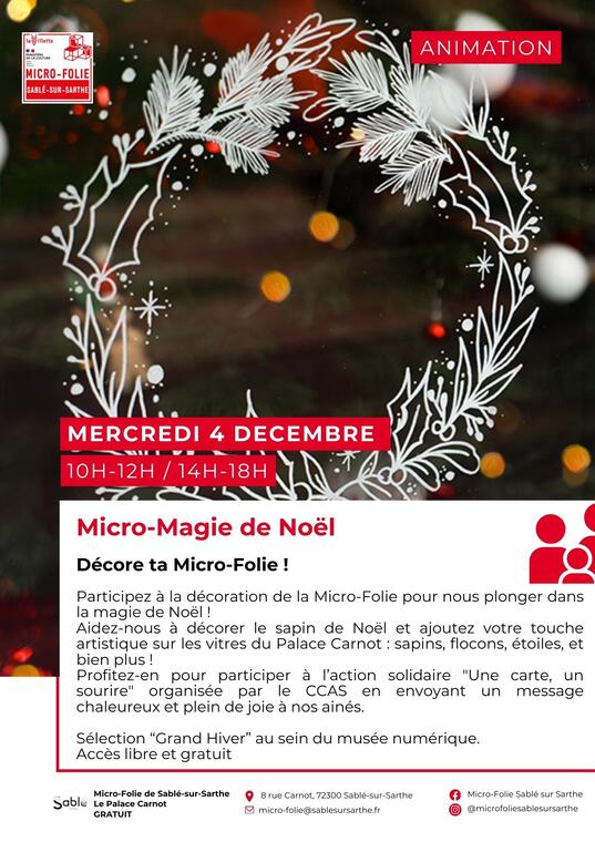 4 Décembre - Micro-Magie de Noel