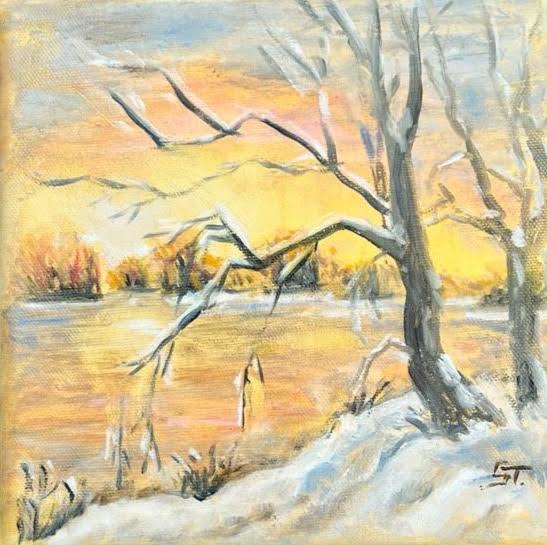 Paysage d'hiver par Suzanne Tellier