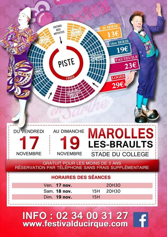 Affiche Festival Cirque en Sarthe